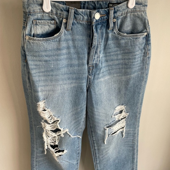 Blank NYC The Baxter Ribcage Straight Leg Distressed Jean - Light Wash - Size 25 - Picture 9 of 14